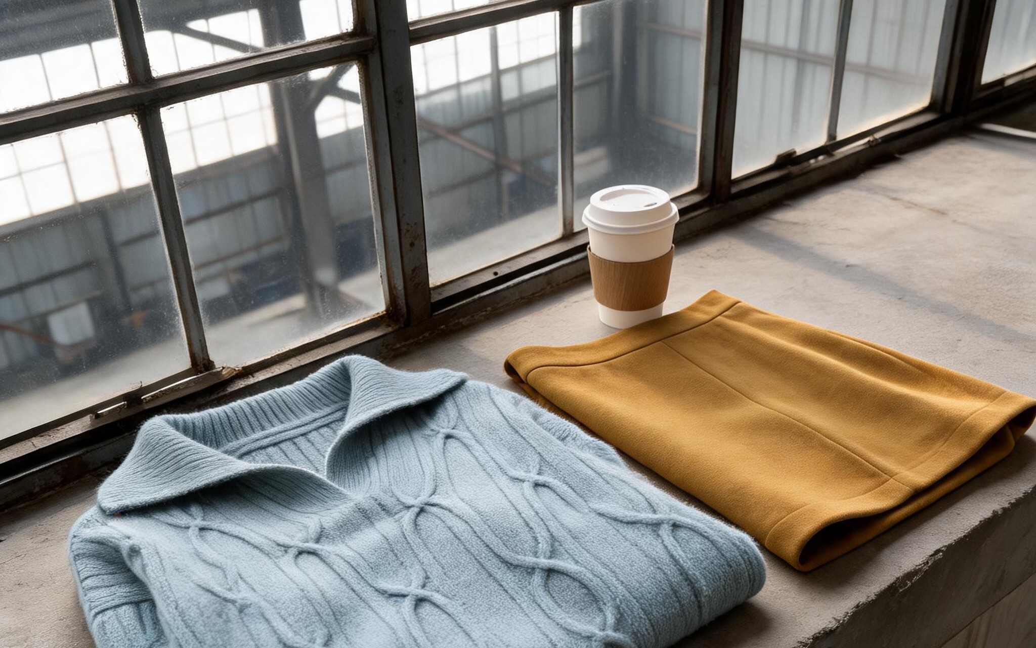 Women's fashion in Eindhoven: three looks for the city, sizes in stock, real prices, tried on you first — editorial detail, AI render of a real piece